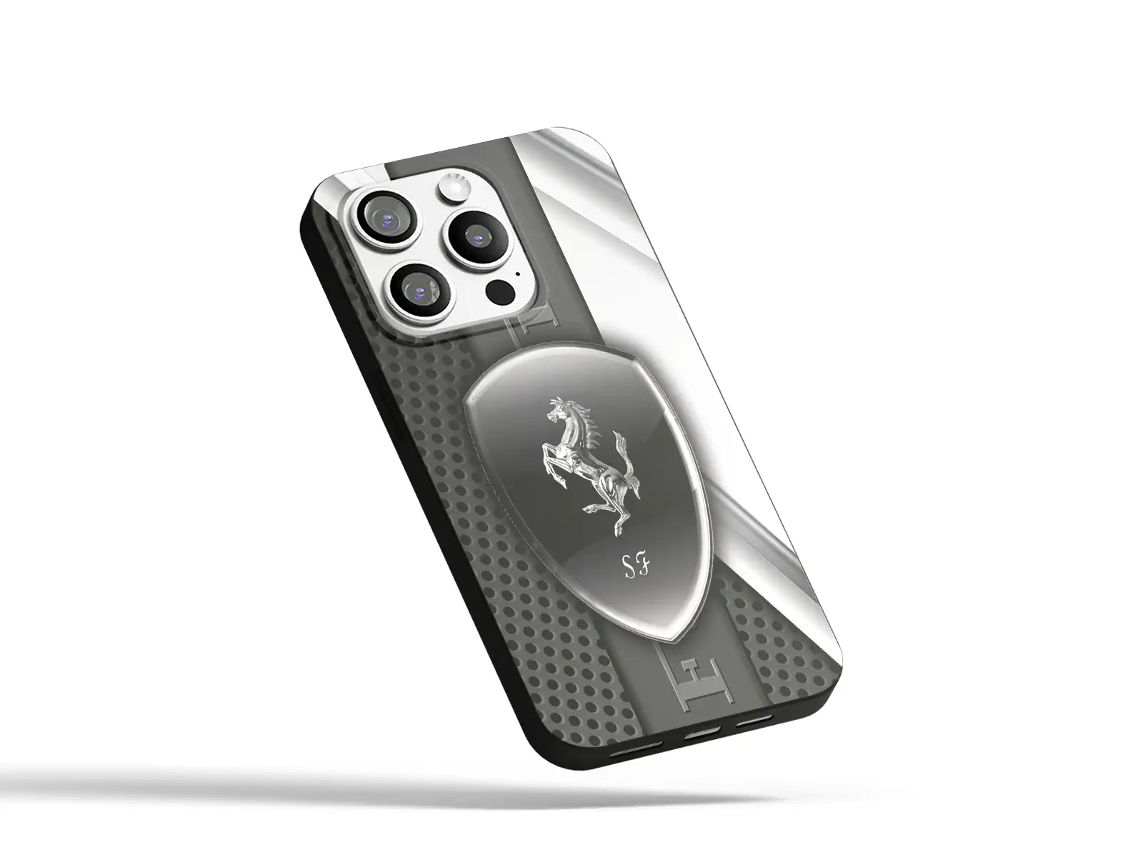Ferrari Cover Silicone Telefono Look Elegante